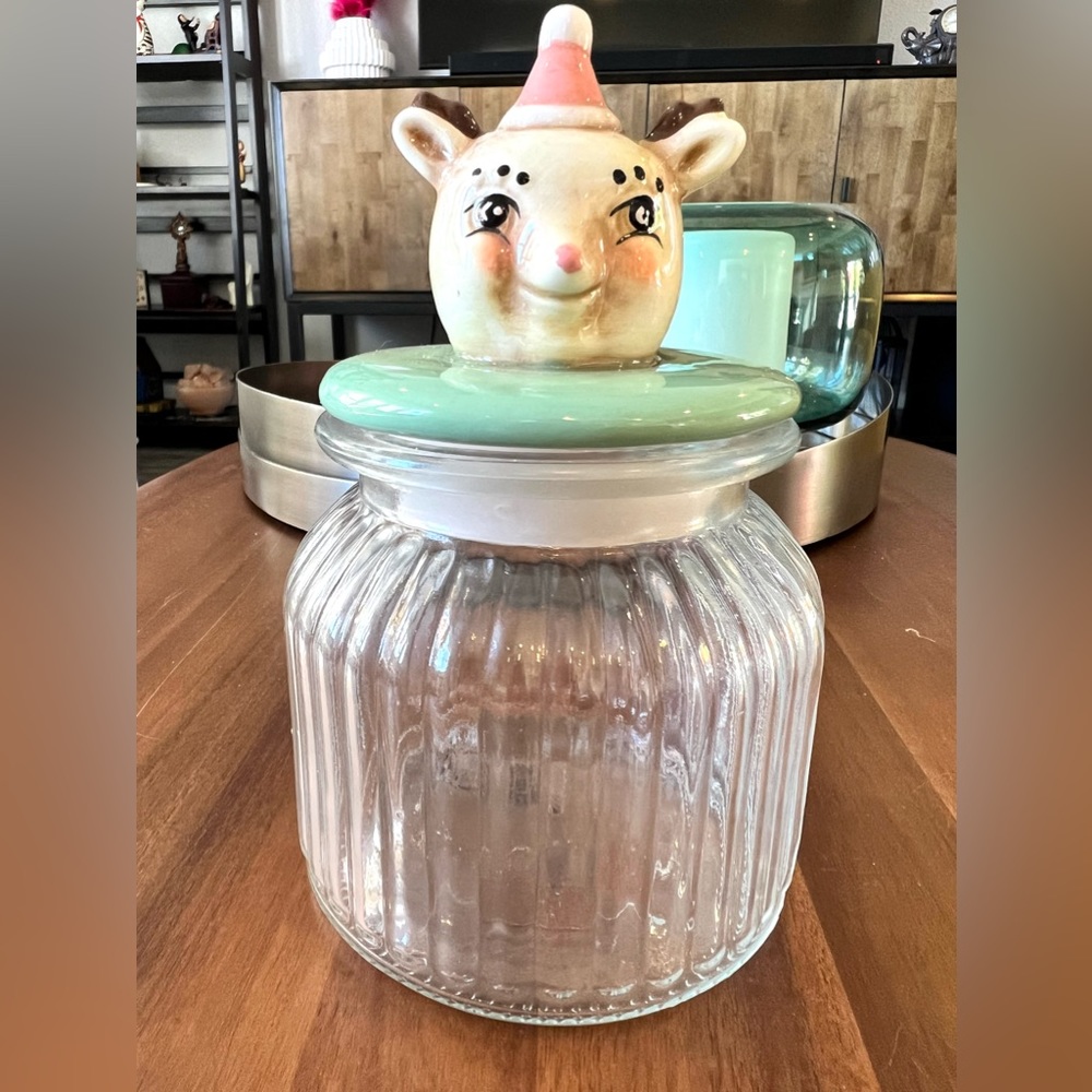 Johanna Parker Reindeer Holiday Jar